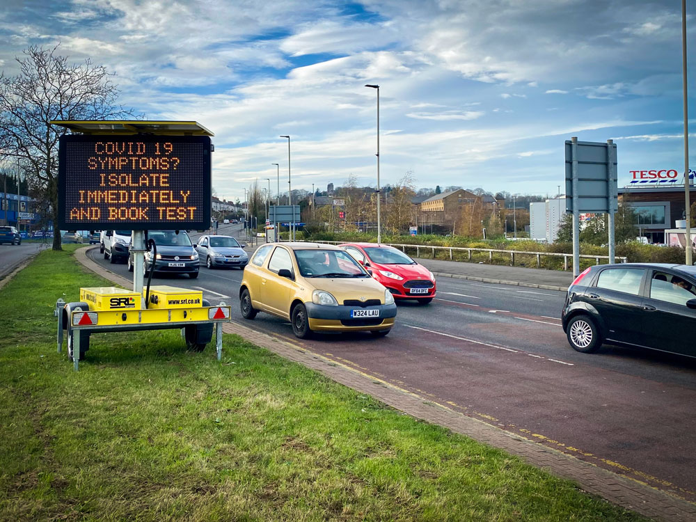 doocey, dudley, council, VMS, sign, covid, 19