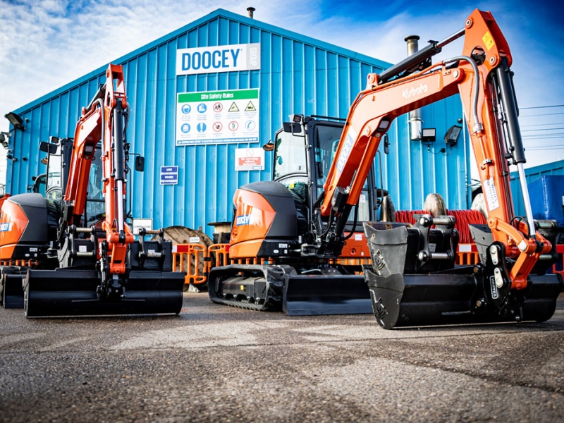 doocey, kubota, excavator