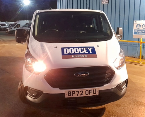 groundworks, van, ford, transit, doocey, group