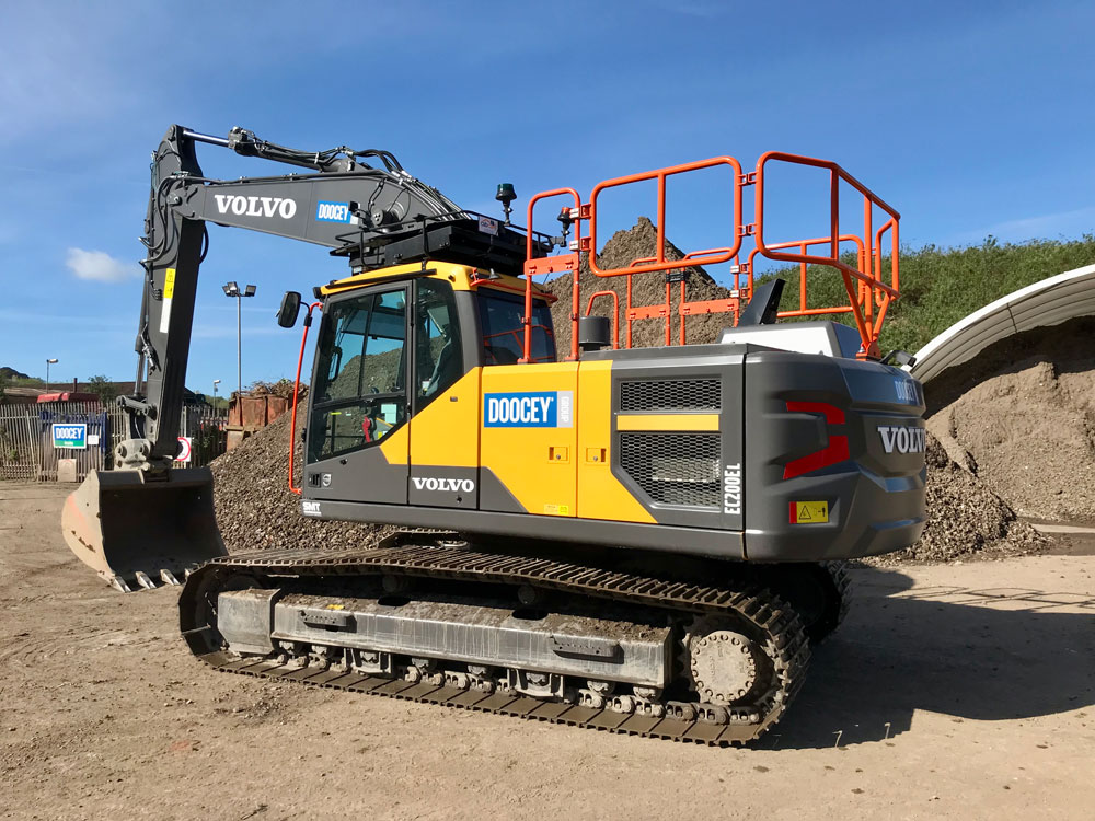 doocey, group, invest, volvo, ec200e, excavator, recycling