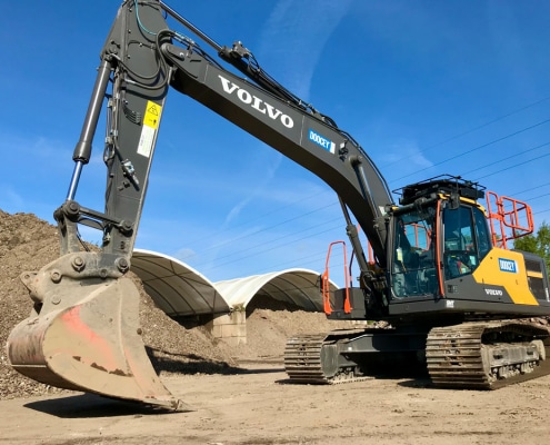 doocey, group, invest, volvo, ec200e, excavator, recycling