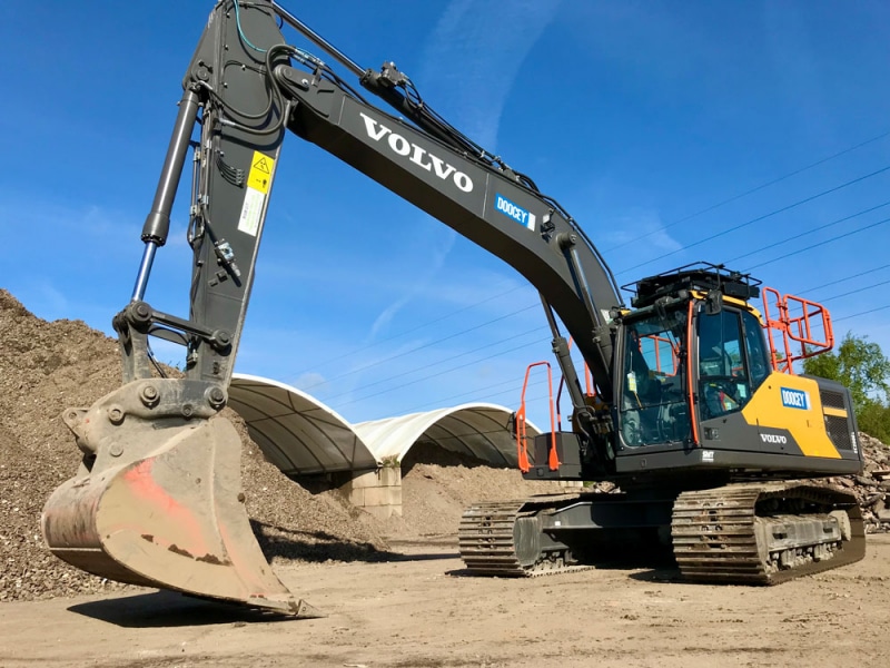 doocey, group, invest, volvo, ec200e, excavator, recycling