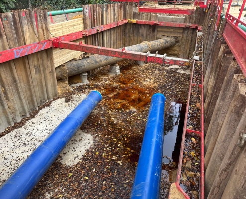 11 cambridge, water, south, station, main, replacement