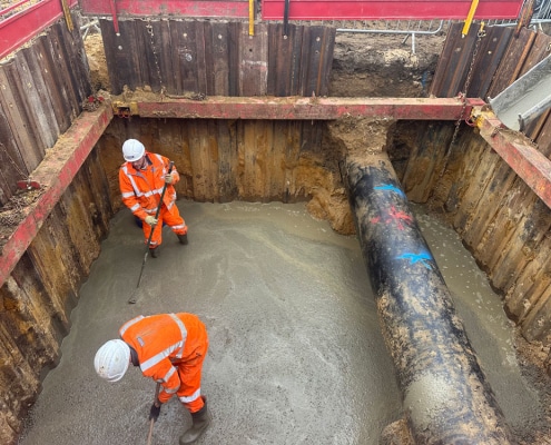 13 cambridge, water, south, station, main, replacement