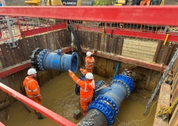 14 cambridge, water, south, station, main, replacement