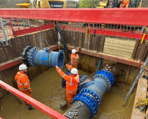 14 cambridge, water, south, station, main, replacement