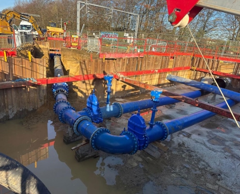 18 cambridge, water, south, station, main, replacement